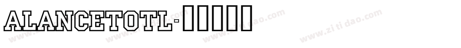 aLancetOtl字体转换
