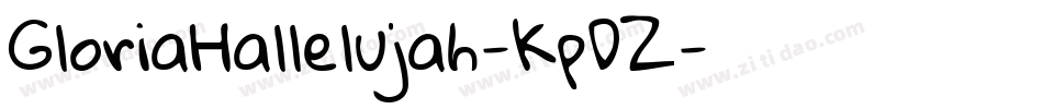GloriaHallelujah-KpDZ字体转换