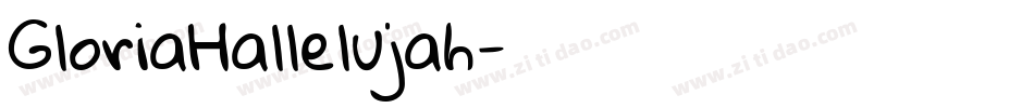 GloriaHallelujah字体转换