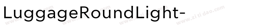 LuggageRoundLight字体转换