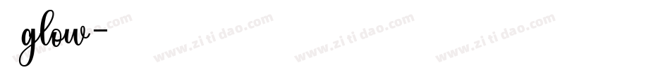 荧黑glow字体转换