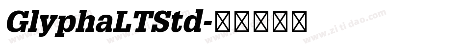 GlyphaLTStd字体转换