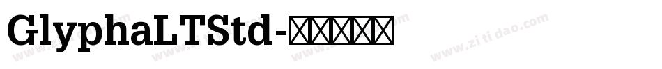 GlyphaLTStd字体转换
