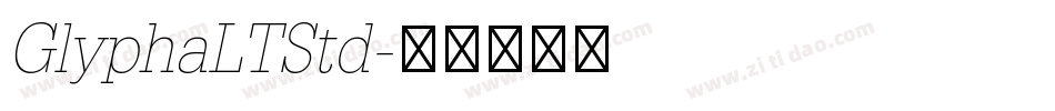 GlyphaLTStd字体转换
