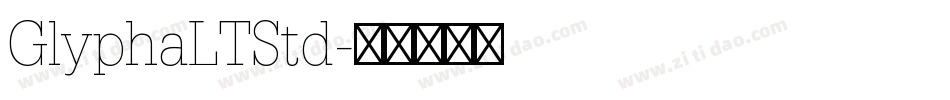 GlyphaLTStd字体转换