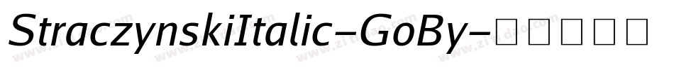 StraczynskiItalic-GoBy字体转换