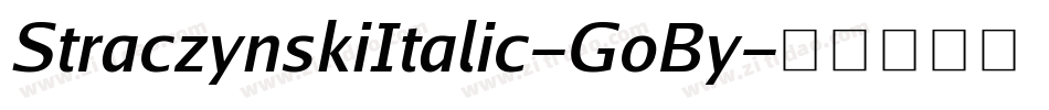 StraczynskiItalic-GoBy字体转换