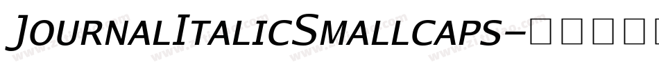 JournalItalicSmallcaps字体转换