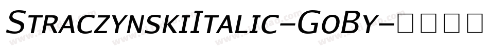 StraczynskiItalic-GoBy字体转换