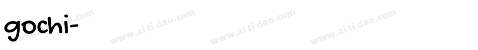gochi字体转换