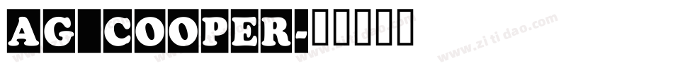 AG_Cooper字体转换