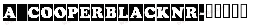 a_CooperBlackNr字体转换