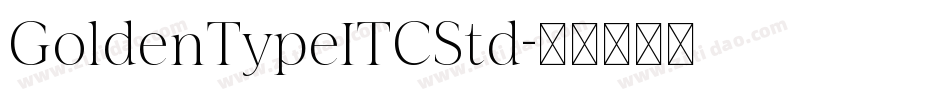 GoldenTypeITCStd字体转换