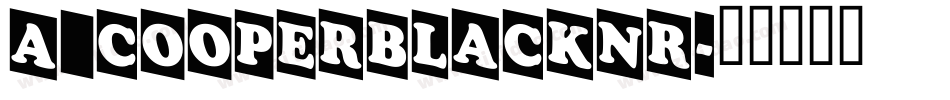 a_CooperBlackNr字体转换