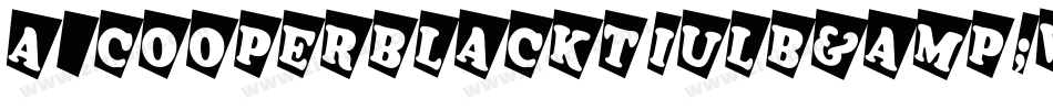 a_CooperBlackTiulB&W字体转换