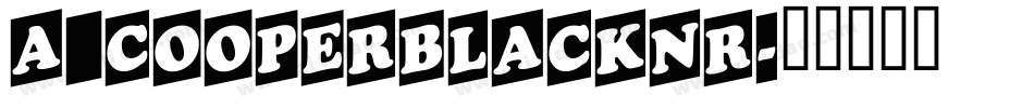 a_CooperBlackNr字体转换