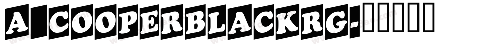 a_CooperBlackRg字体转换