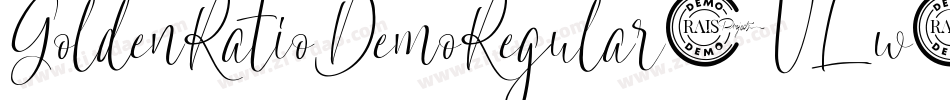 GoldenRatioDemoRegular-VLw6字体转换