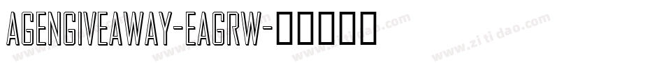 AgenGiveaway-EaGRW字体转换