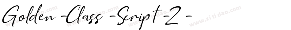 Golden-Class-Script-2字体转换