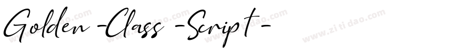 Golden-Class-Script字体转换