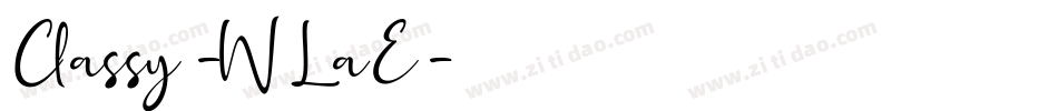 Classy-WLaE字体转换