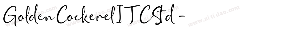 GoldenCockerelITCStd字体转换