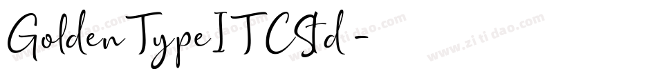 GoldenTypeITCStd字体转换
