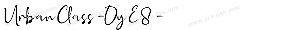 UrbanClass-OyE8字体转换
