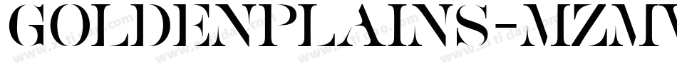 GoldenPlains-Mzmv字体转换