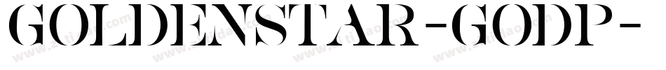 GoldenStar-GodP字体转换 GoldenStar-GodP字体转换