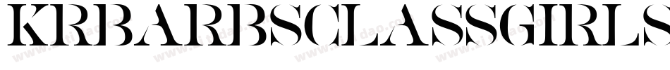 KrBarbsClassGirls-GKVP字体转换