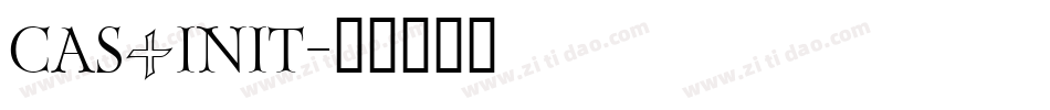CAS_INIT字体转换