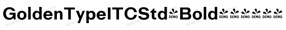 GoldenTypeITCStd-Bold字体转换