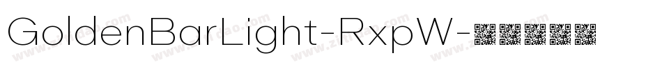 GoldenBarLight-RxpW字体转换