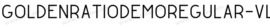 GoldenRatioDemoRegular-VLw6字体转换