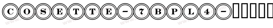 Cosette-7BPl4字体转换