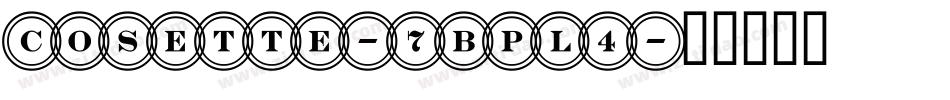Cosette-7BPl4字体转换