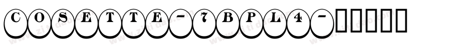 Cosette-7BPl4字体转换