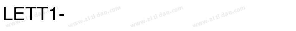 LETT1字体转换