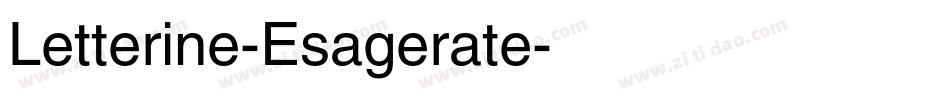 Letterine-Esagerate字体转换
