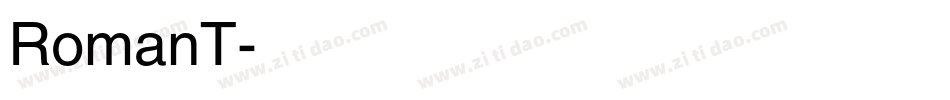 RomanT字体转换