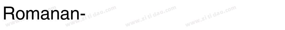 Romanan字体转换