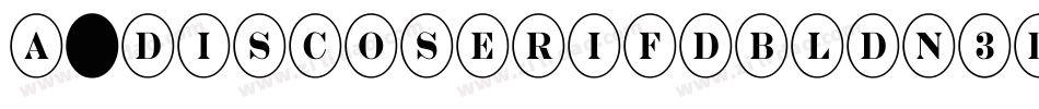 a_DiscoSerifDblDn3D字体转换