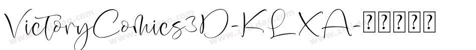 VictoryComics3D-KLXA字体转换