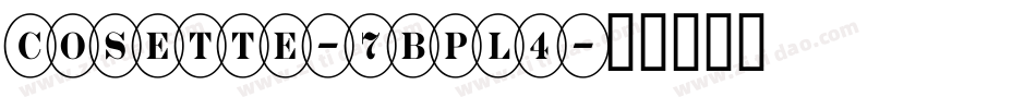 Cosette-7BPl4字体转换