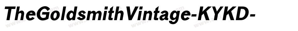 TheGoldsmithVintage-KYKD字体转换 TheGoldsmithVintage-KYKD字体转换