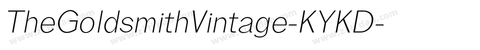 TheGoldsmithVintage-KYKD字体转换 TheGoldsmithVintage-KYKD字体转换