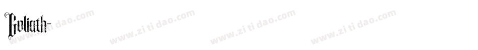 Goliath字体转换