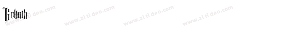 Goliath字体转换